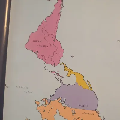 New Zealand "No Longer Down Under" Upside Down World Map