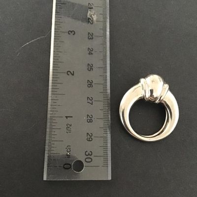 Sale Photo Thumbnail #65: Vintage silver tone Jeri Lou scarf clip Please see attached pictures