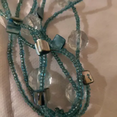Shell and Seed Multi-Strand Necklace
