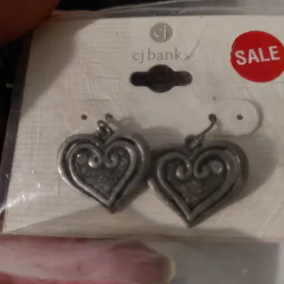 Metal Scroll Earrings from CJ Banks. Copper Colored