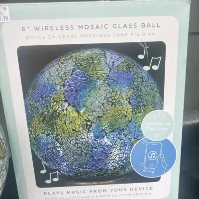 Speaker Mosaic Globe with charging