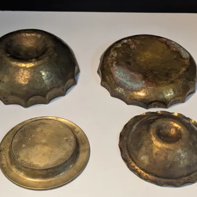 Brass Trinket & Cigarette Bowls