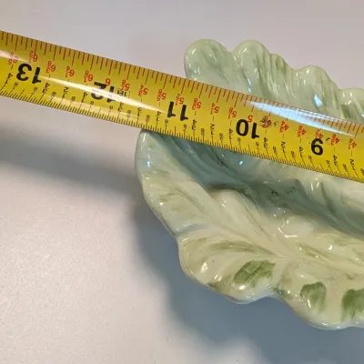 Fruit Depicted Hand Painted Relish Dishes, Celery Shaped Dish & West German Apple Sauce Pot