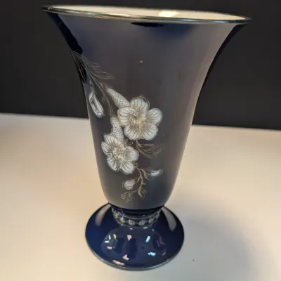 Hutschenreuther Cobalt Blue Urn Vase
