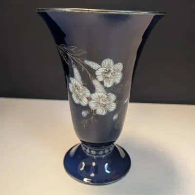 Hutschenreuther Cobalt Blue Urn Vase