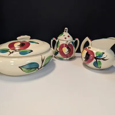 Vintage Purinton Apple Slip Ware