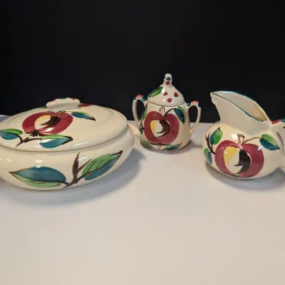 Vintage Purinton Apple Slip Ware
