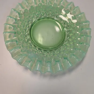 Uranium Glass Candy Dishes - The Green Dish Is Uranium