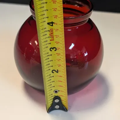 Ruby Red Vases & Bowl
