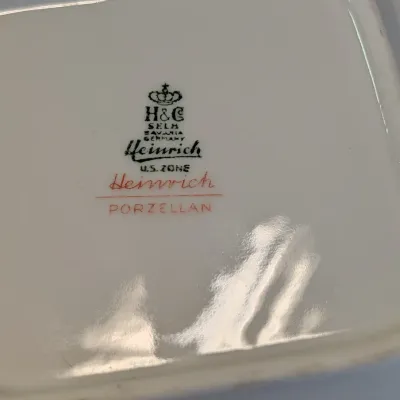 Vintage H & C Selb Bavaria Nuremberg, Kassel & Munchen Germany Heinrich Porcelain Trinket Dishes
