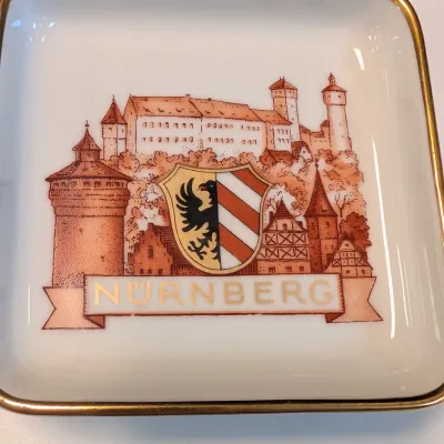 Vintage H & C Selb Bavaria Nuremberg, Kassel & Munchen Germany Heinrich Porcelain Trinket Dishes