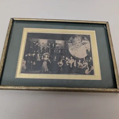 Antique Photograph & 1949 Post Card & Ivanhoe By Sir Walter Scott Bart 1900 Book