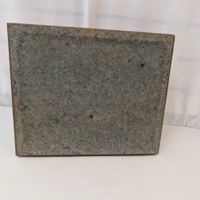 Antique Wooden Jewelry Box Picture Frame Top Design w/ Georgian Print Sepia Design