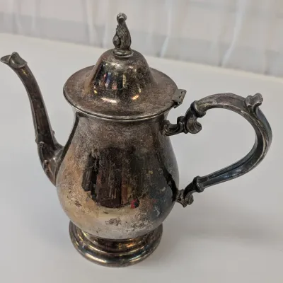 Vintage Tea/Coffee Pots - Sheridan Taunton Silversmiths, Oneida & Two Unmarked