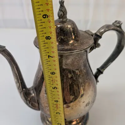 Vintage Tea/Coffee Pots - Sheridan Taunton Silversmiths, Oneida & Two Unmarked