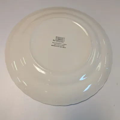 9 1/2" American Limoges Mandarin Green Trillium 22K Gold Plate Vintage 6" RS Germany Plate & 7 3/4" E.B. Lattorff...