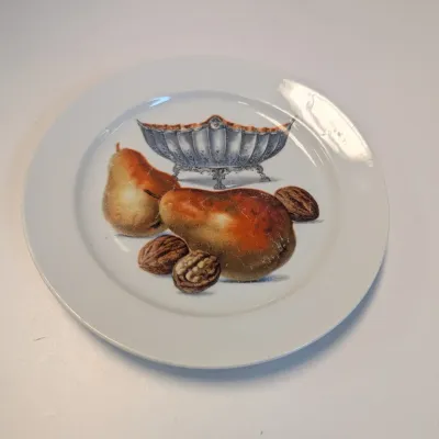 9 1/2" American Limoges Mandarin Green Trillium 22K Gold Plate Vintage 6" RS Germany Plate & 7 3/4" E.B. Lattorff...