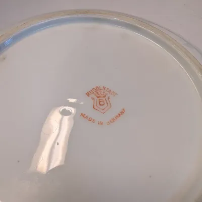 Hand-painted Beyer & Brock Rudolstadt Dish, Sevres & Limoges LDBC Flambeau Porcelain Plates #17