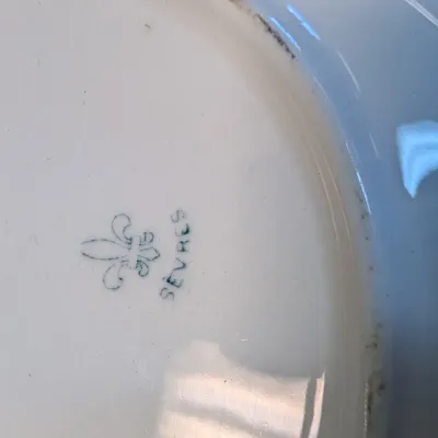 Hand-painted Beyer & Brock Rudolstadt Dish, Sevres & Limoges LDBC Flambeau Porcelain Plates #17