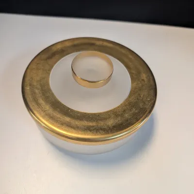 Antique Gold Plated Trinket Dish