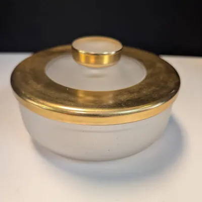 Antique Gold Plated Trinket Dish