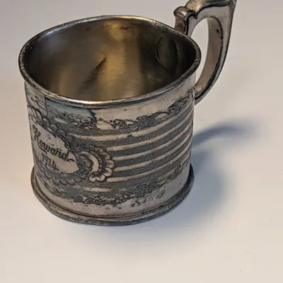 Antique Knickerbocker Silver Co. Cup Model 1457 Engraved Howard 1914