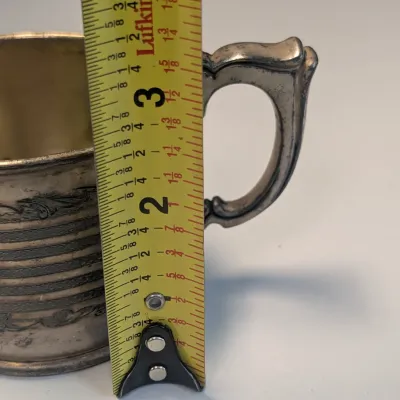 Antique Knickerbocker Silver Co. Cup Model 1457 Engraved Howard 1914