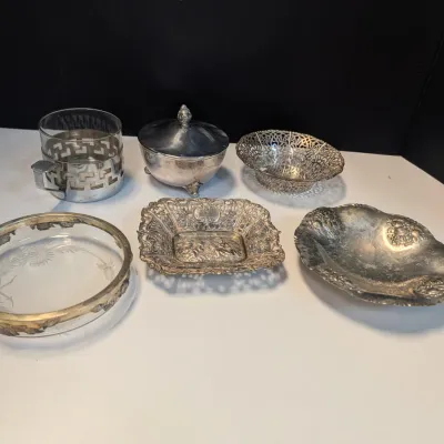 Pierced Trinket Dishes & Bowl