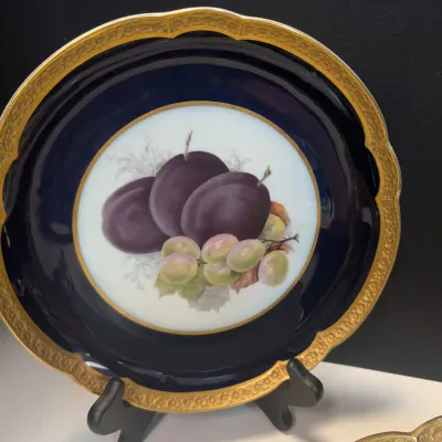 Rosenthal Antique Handpainted Fruit Plate & Server