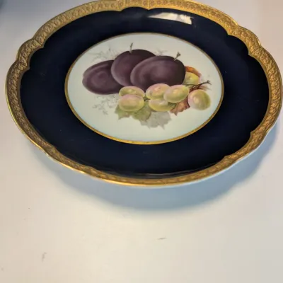 Rosenthal Antique Handpainted Fruit Plate & Server