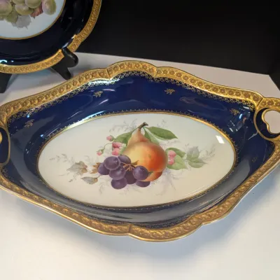 Rosenthal Antique Handpainted Fruit Plate & Server