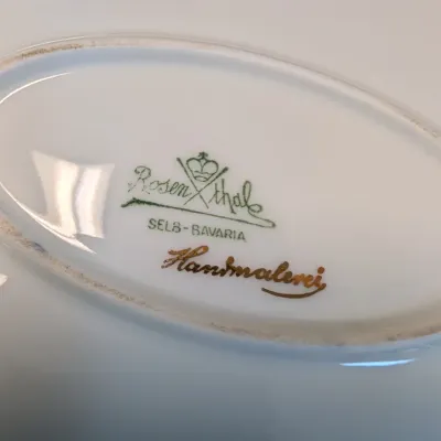 Rosenthal Antique Handpainted Fruit Plate & Server