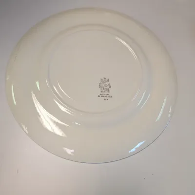 Imperial Salem China 12 Pieces Of 10 3/4" Plates & 4 Pieces Of 7 1/4" Plates 23 Karat Gold Serving Plates "Colonial...