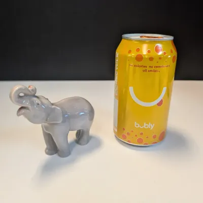 Bing & Grondalh B&G Figurine Elephant Calf 2140 1986 Hand-painted