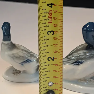 Blue Mallard Wild Duck Porcelain Figurines Rosenthal Germany