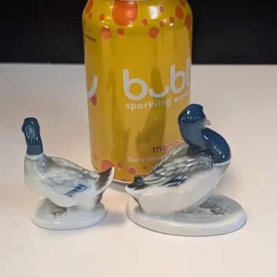 Blue Mallard Wild Duck Porcelain Figurines Rosenthal Germany