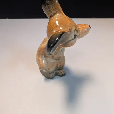 Vintage Porcelain Glazed Mouse Figurine