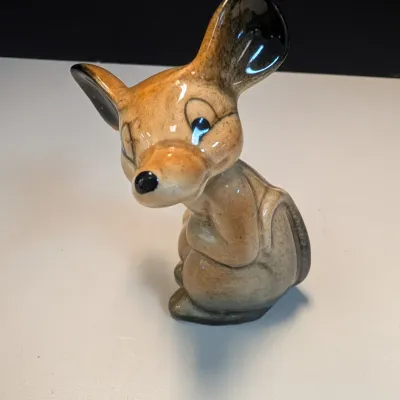 Vintage Porcelain Glazed Mouse Figurine