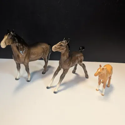 Beswick Horse & Ponies Hand Painted