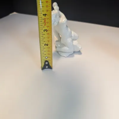 Porcelain Boy On Dolphin Figurine Bing & Grondahl 1950's