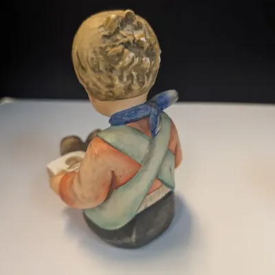 Vintage M.I. Hummel "Book Worm" Boy Sitting Figurine W. Germany
