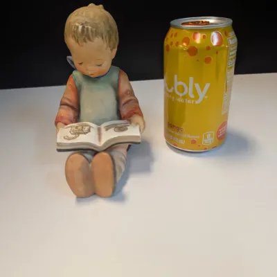 Vintage M.I. Hummel "Book Worm" Boy Sitting Figurine W. Germany