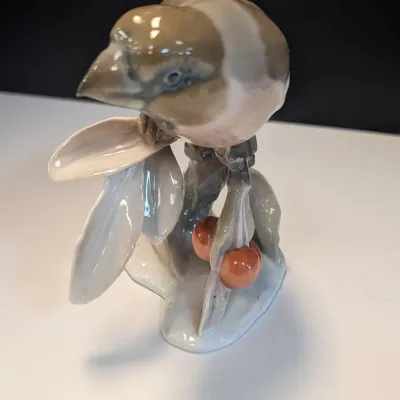 1940's Rosenthal Hawfinch In Cherry Tree figurine Kunstabteilung Germany