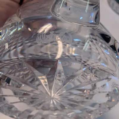 Vintage Waterford Crystal Alana Creamer & Sugar Bowl