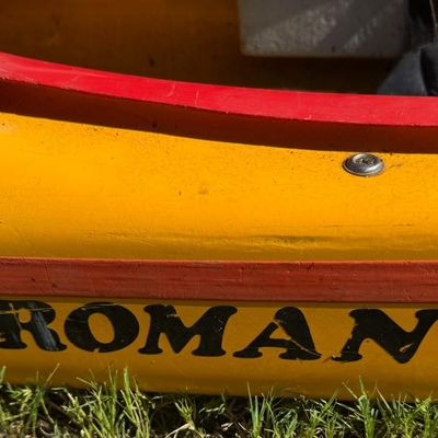 Sale Photo Thumbnail #75: This features a low deck for effortless rowing. It measures 16 feet long. There are some previous repairs.