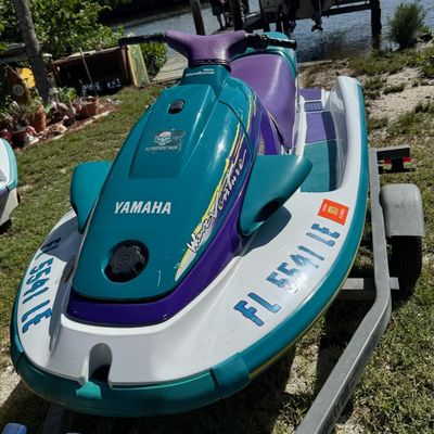 Sale Photo Thumbnail #87: Includes trailer. There is no title for the trailer. Not tested. Two-cylinder, two-stroke, 80hp, 710 cc. VIN: YAMA3866H596.
