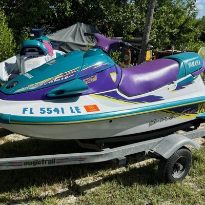 Sale Photo Thumbnail #86: Includes trailer. There is no title for the trailer. Not tested. Two-cylinder, two-stroke, 80hp, 710 cc. VIN: YAMA3866H596.
