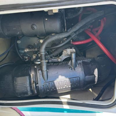 Sale Photo Thumbnail #102: Includes trailer. There is no title for the trailer. Model WVT700T, 701cc, 85hp. Not tested. VIN: YAMA37688595. There are repairs.
