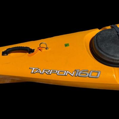 Sale Photo Thumbnail #123: Made by Wilderness Systems. This is a classic touring and fishing kayak, known for its speed and stability. Measurement: 16’L. General age related wear.
