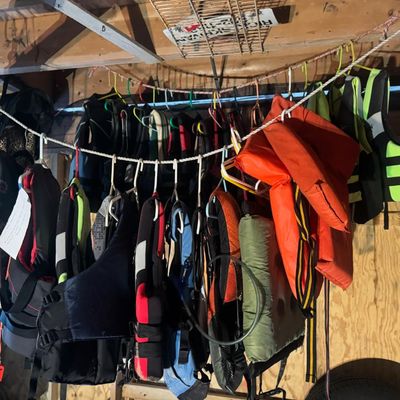 Sale Photo Thumbnail #144: Brands include Swrow, Body Glove, Sailtrek, and more. Total of 20+ life jackets.